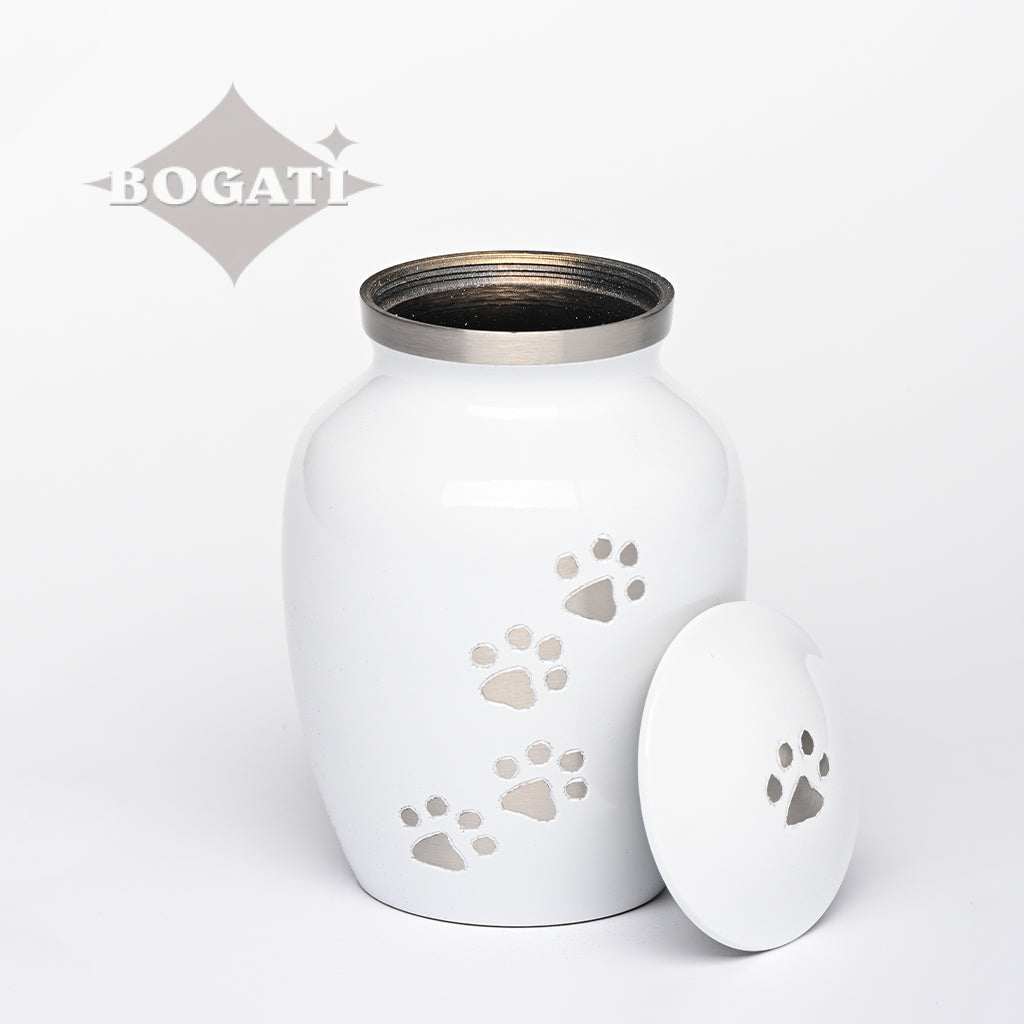 SMALL Brass Pet Urn -"Paws to Heaven"