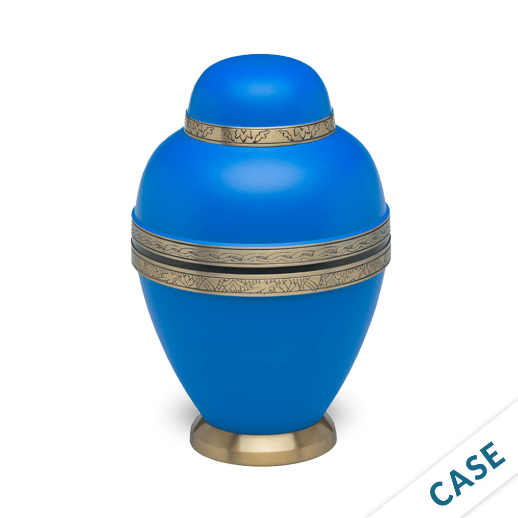 CLEARANCE ~ADULT Brass Urn -1962- Dome Top - Case of 6 Deep Blue Sea