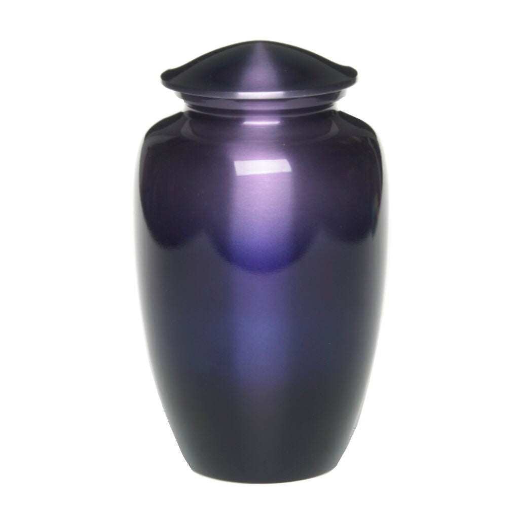 ADULT - Classic Alloy Urn - Ombré Purple