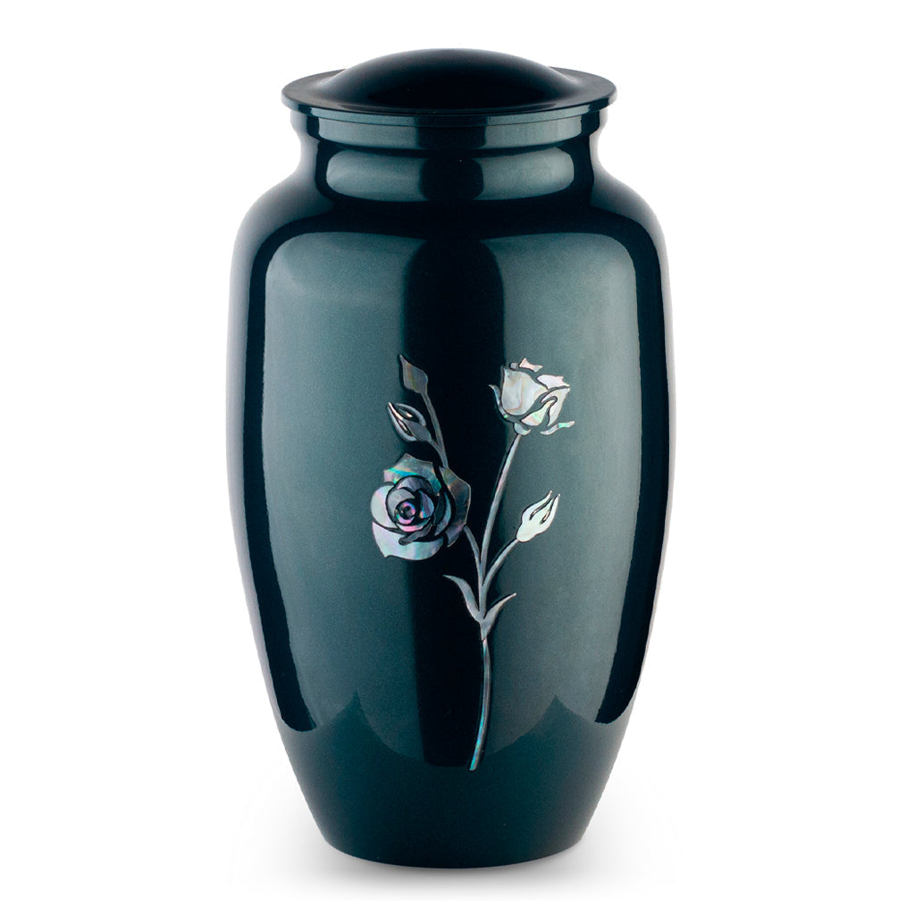 ADULT Alloy- 7800- Long Stem Pearl Rose Blue