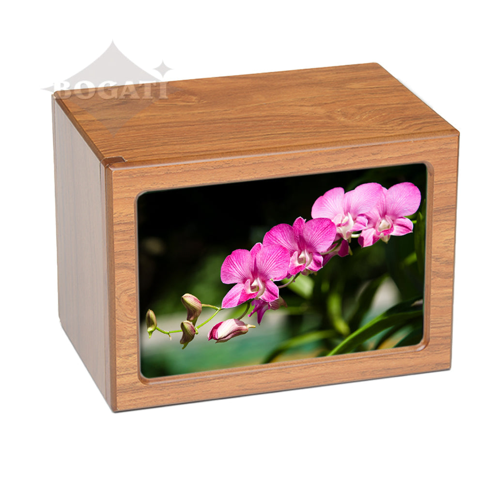 EXTRA LARGE Photo Frame urn PY06 - Pink Flowers