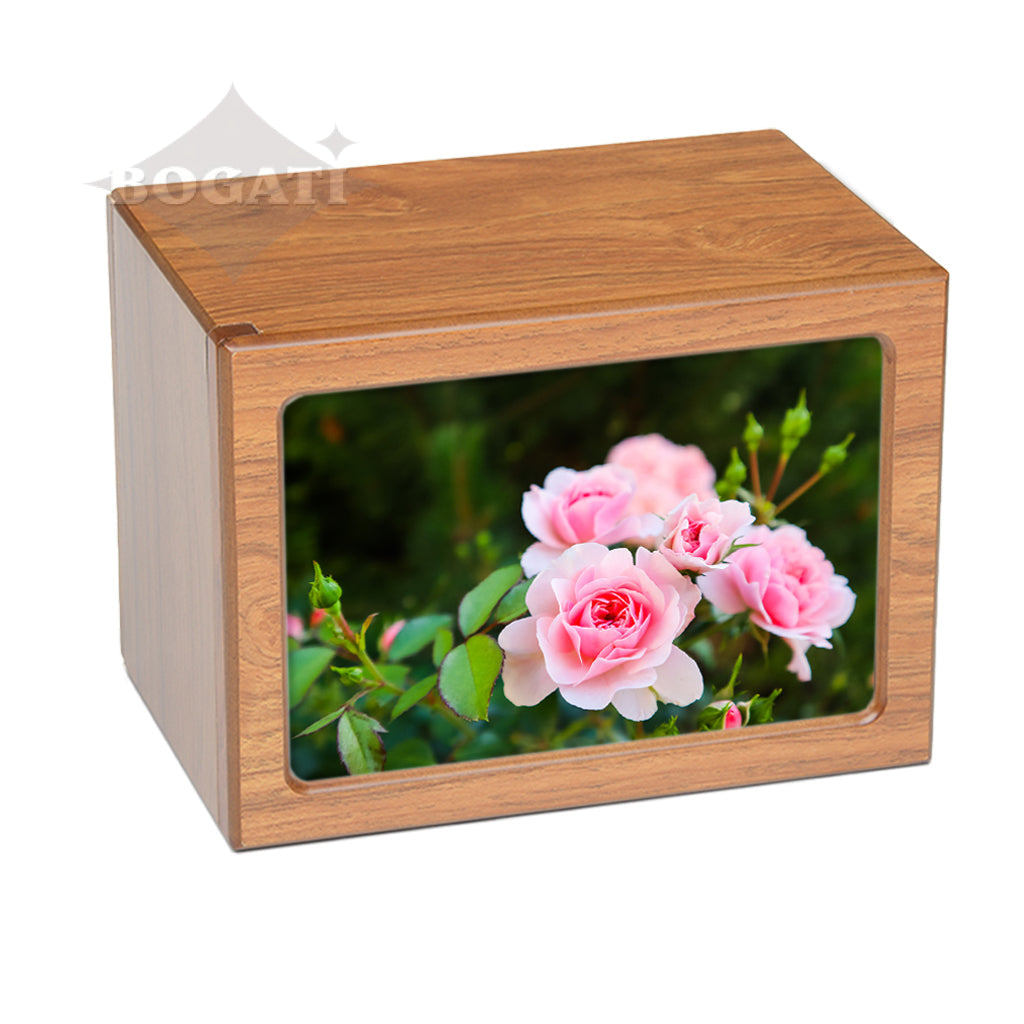 EXTRA LARGE Photo Frame urn PY06 - Pink Flowers