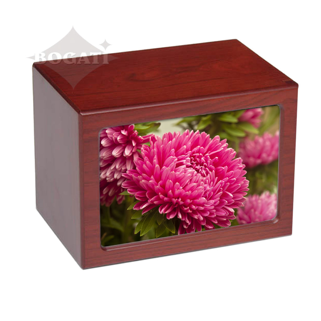EXTRA LARGE Photo Frame urn PY06 - Pink Flowers