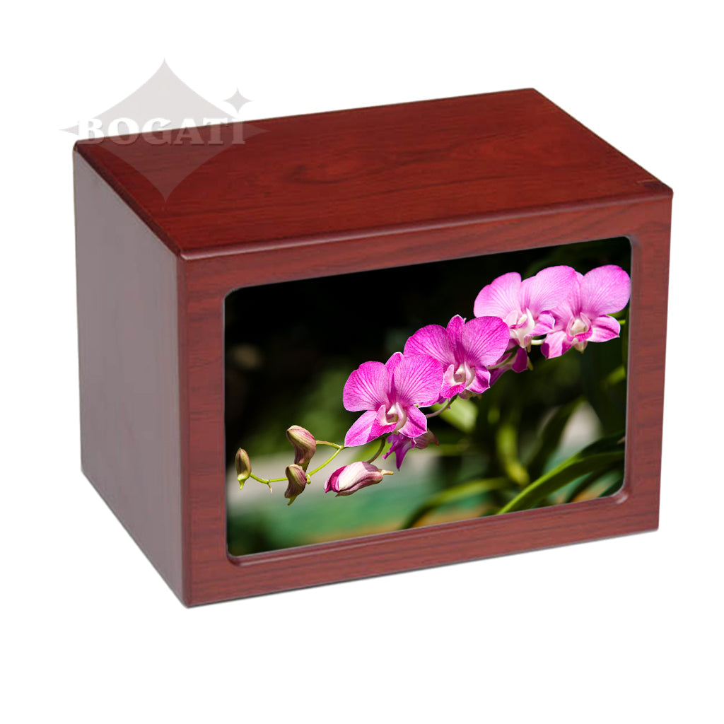 EXTRA LARGE Photo Frame urn PY06 - Pink Flowers