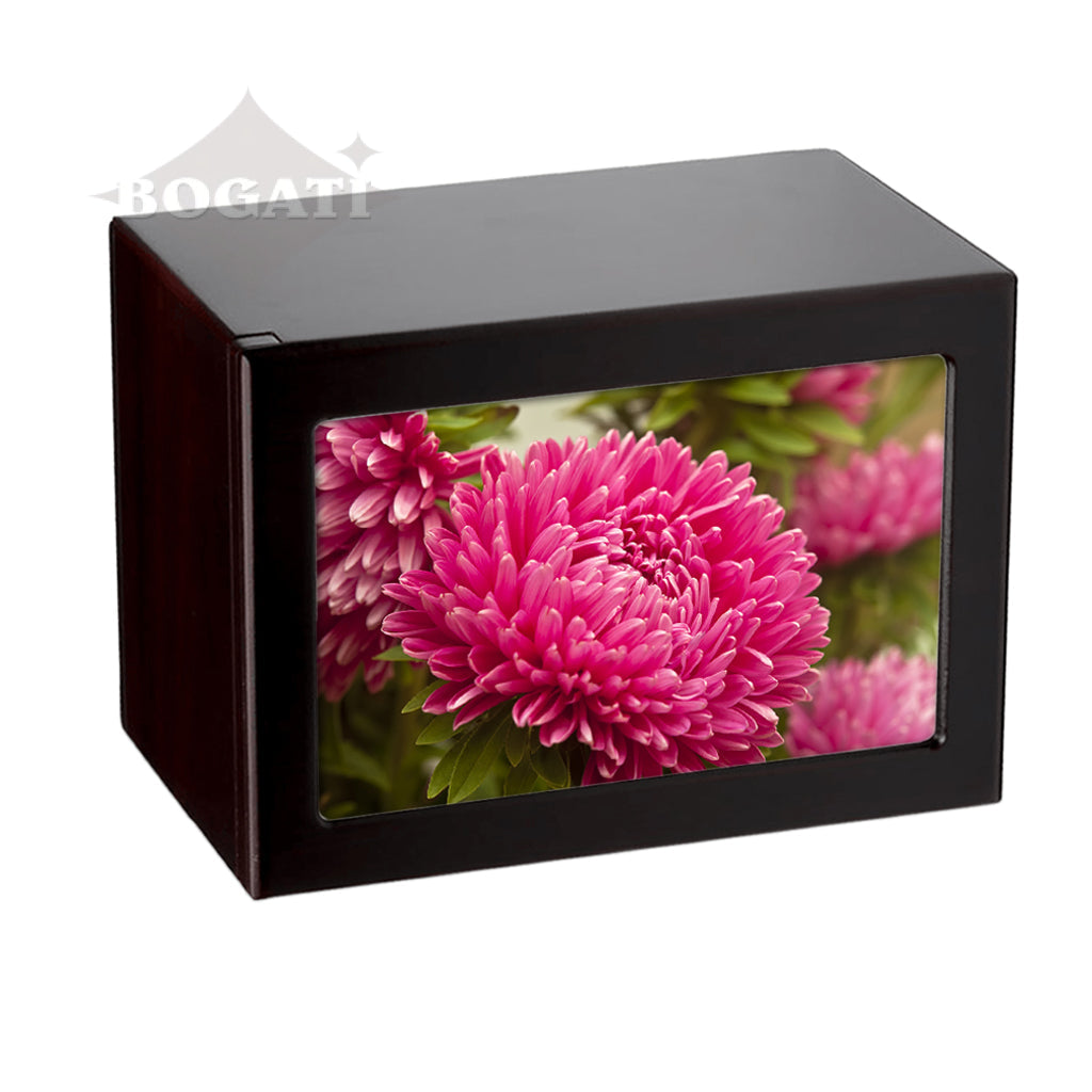 EXTRA LARGE Photo Frame urn PY06 - Pink Flowers