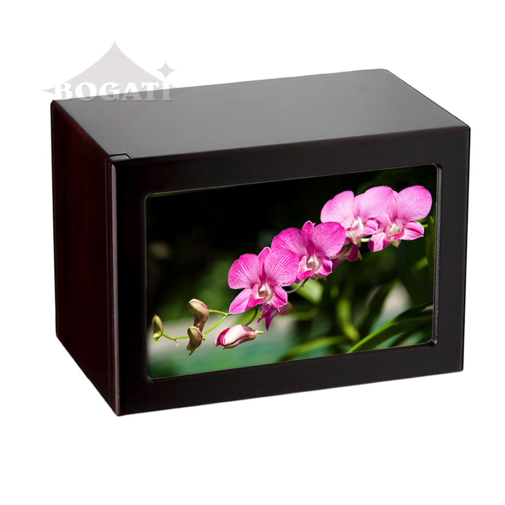 EXTRA LARGE Photo Frame urn PY06 - Pink Flowers
