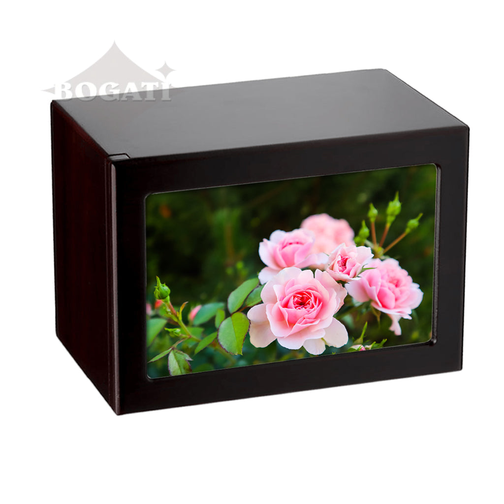 EXTRA LARGE Photo Frame urn PY06 - Pink Flowers