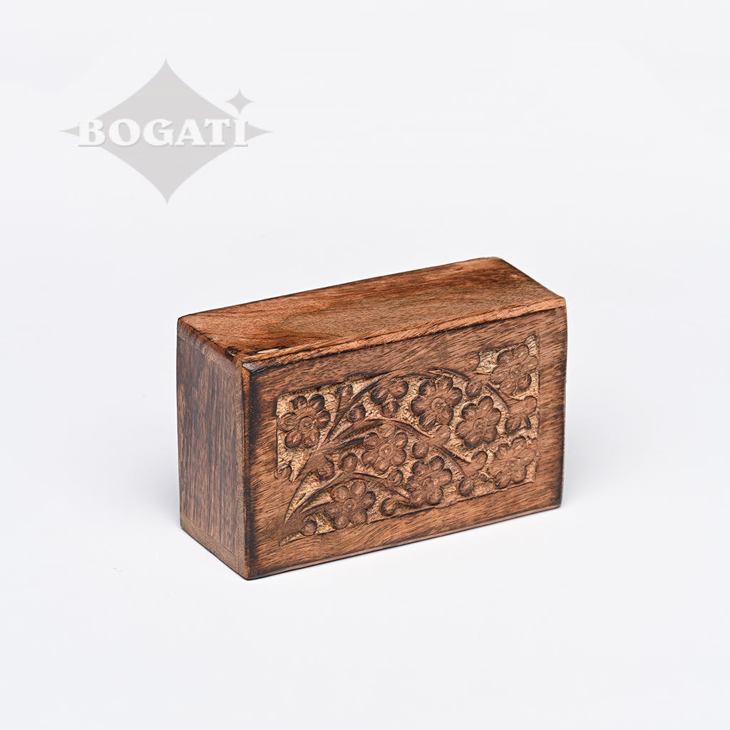 EXTRA SMALL Mango wood Urn -2820 - Tree of Life