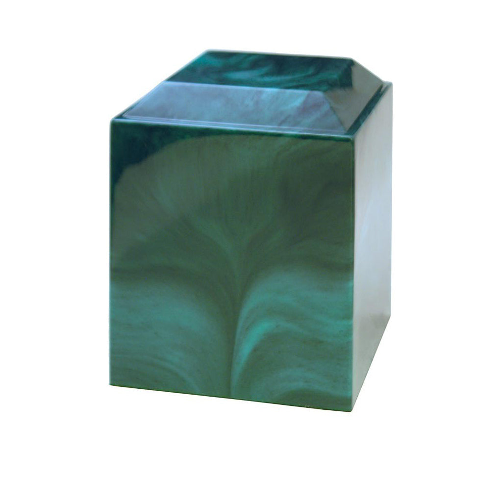 ADULT Cultured Marble Urn -360- PINNACLE Emerald