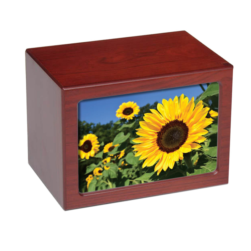 EXTRA LARGE Photo Frame Urn PY06 - Sunflowers Cherry