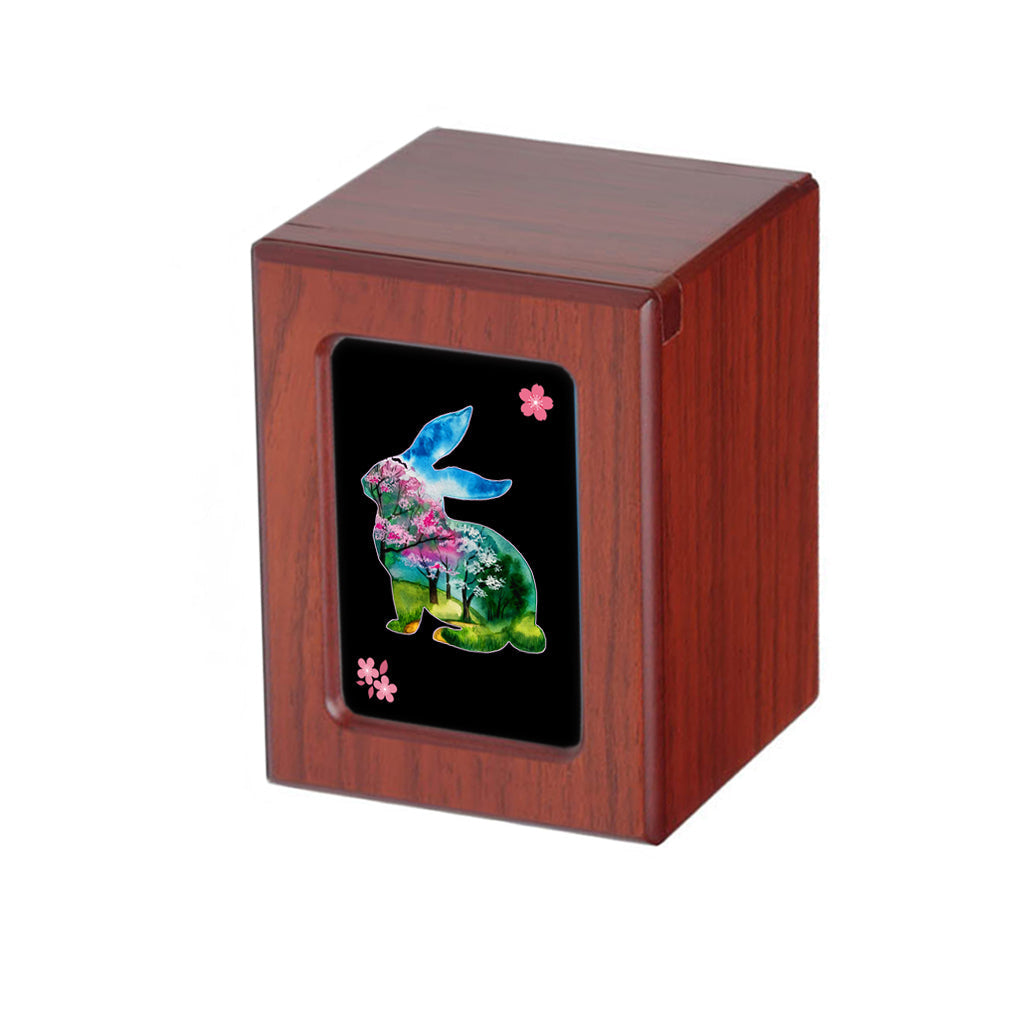 SMALL PY06 Photo Frame Urn - Blossom Rabbit Cherry