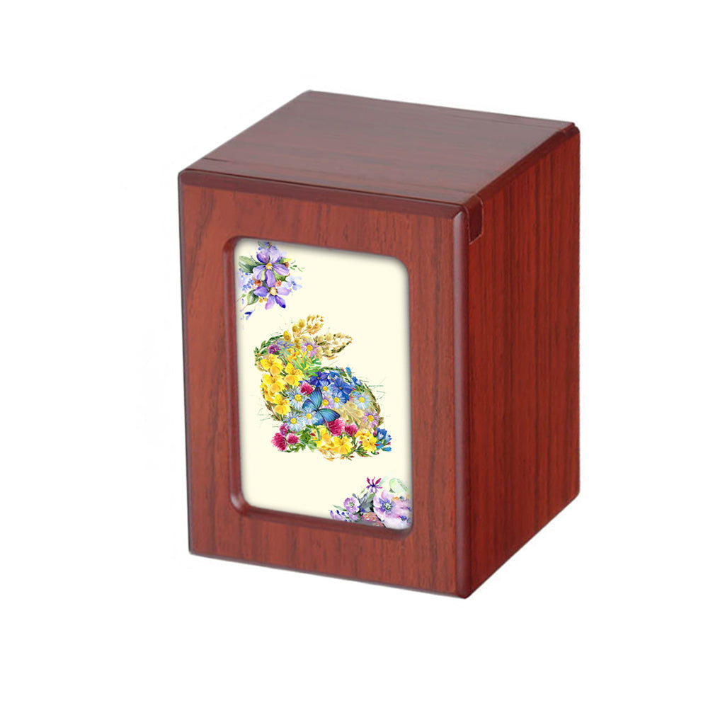 SMALL PY06 Photo frame Urn - Floral Rabbit Cherry