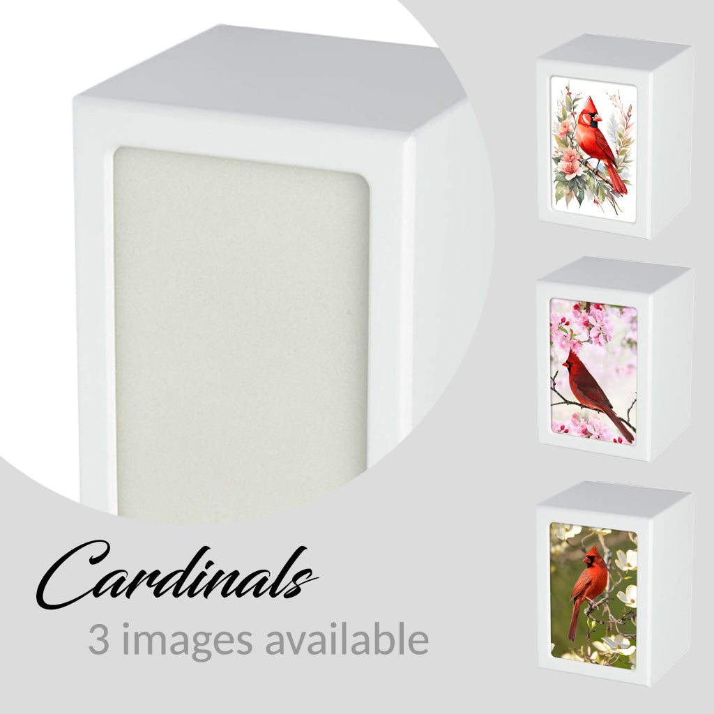 EXTRA LARGE Photo Frame Urn -PY06 - Cardinal White