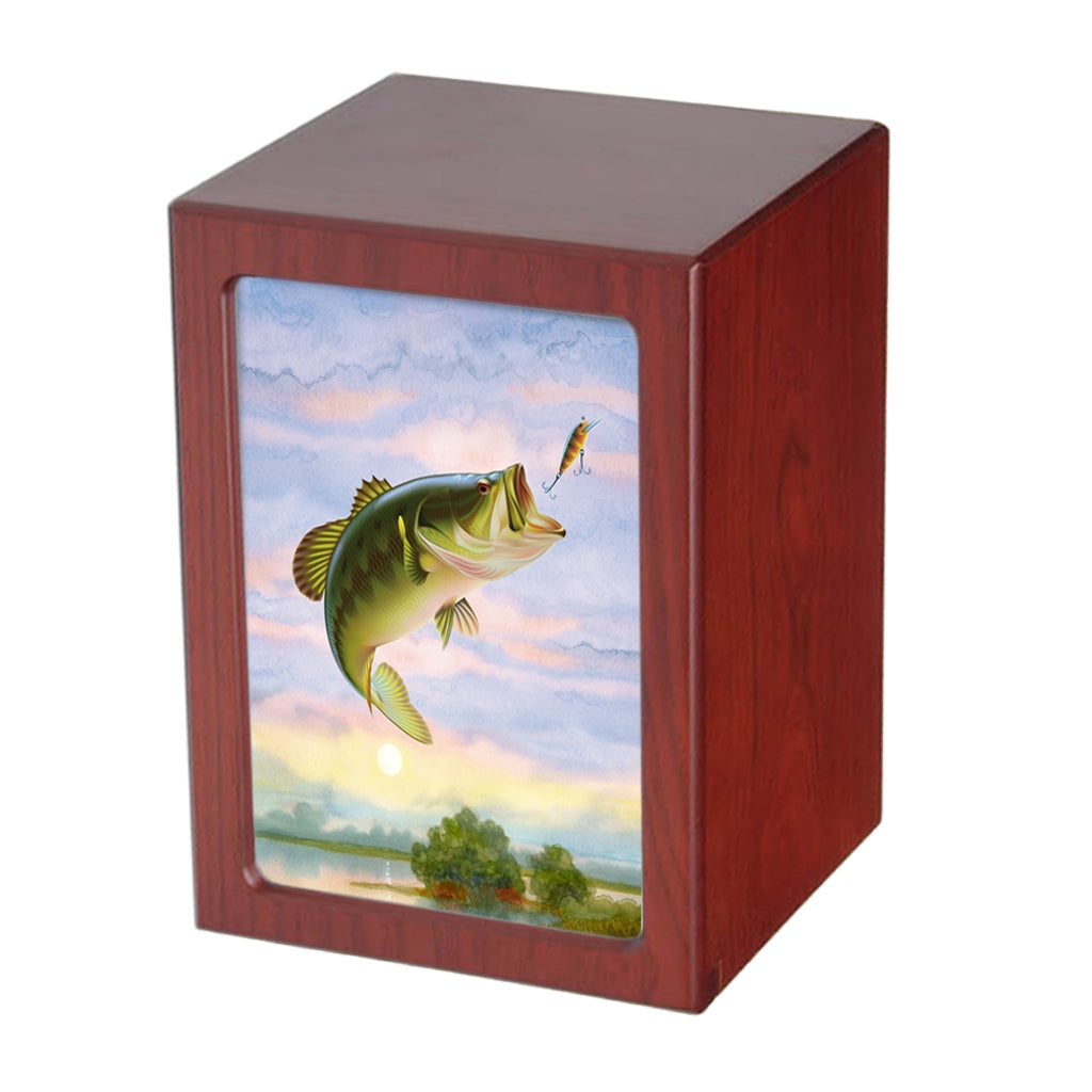 EXTRA LARGE Photo Frame Urn - PY06 - Fisherman Collection: Bass Cherry