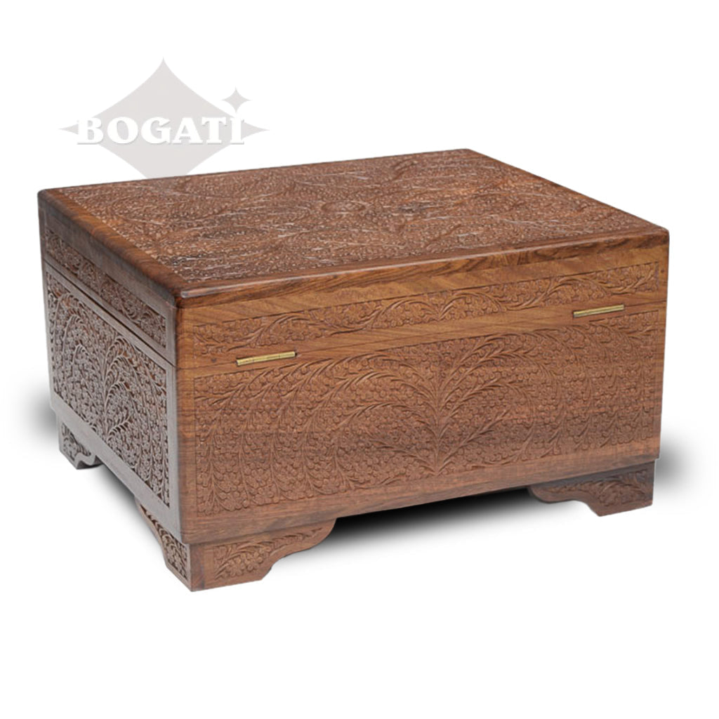 OVERSIZED - Rosewood Chest Urn with legs -RW27AA01-