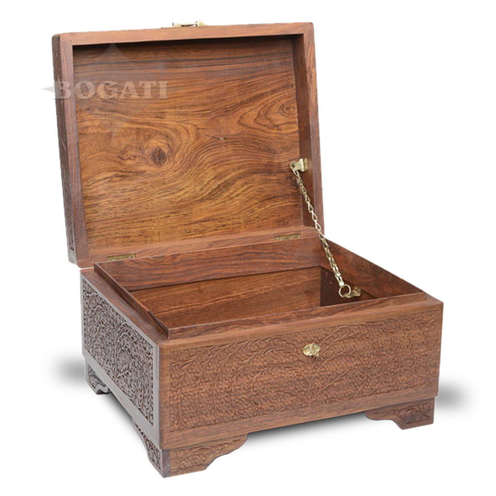 OVERSIZED - Rosewood Chest Urn with legs -RW27AA01-