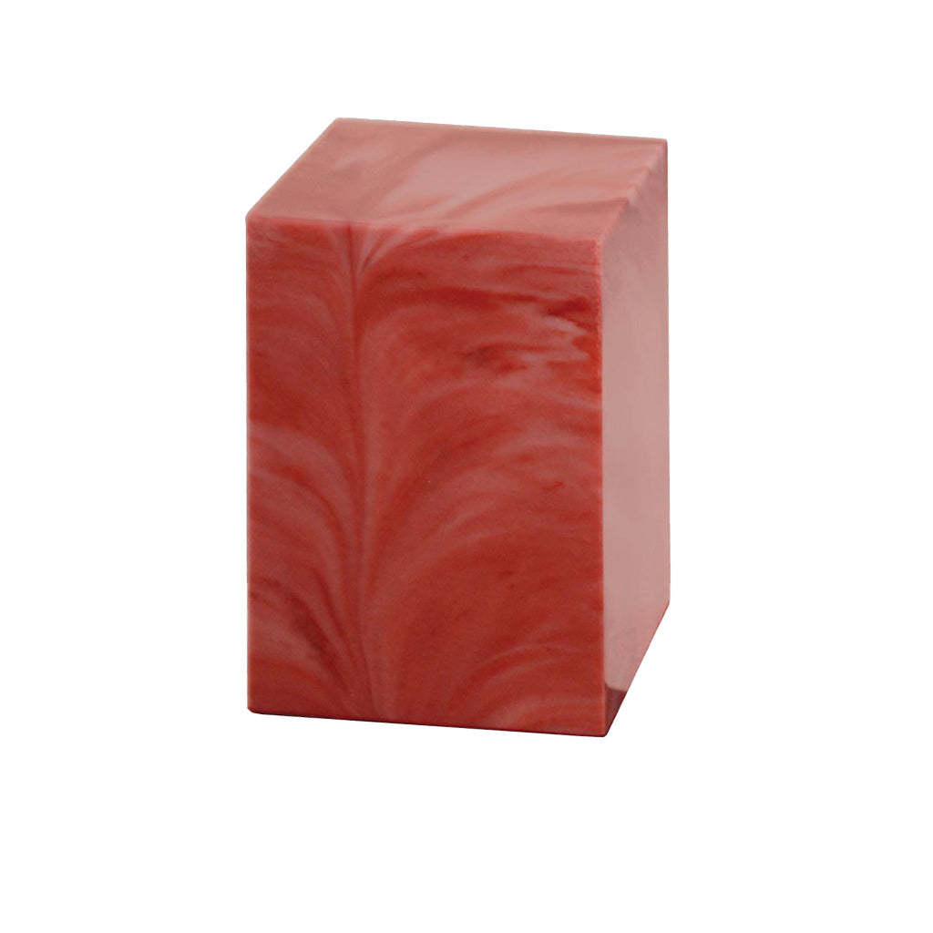 MEDIUM Cultured Marble Urn -490- SITKA Rose Quartz
