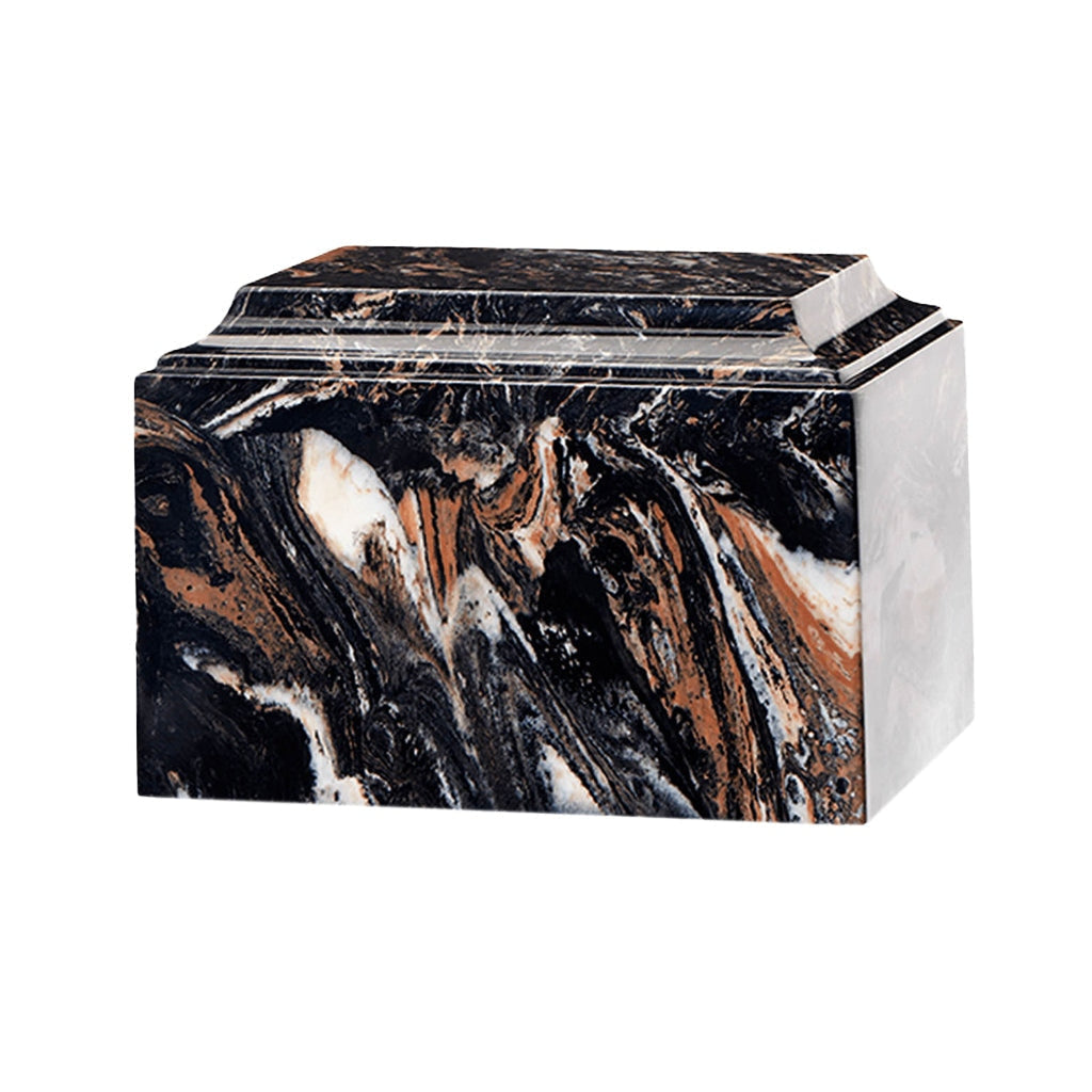 ADULT Cultured Marble Tuscany Urn Mission Black
