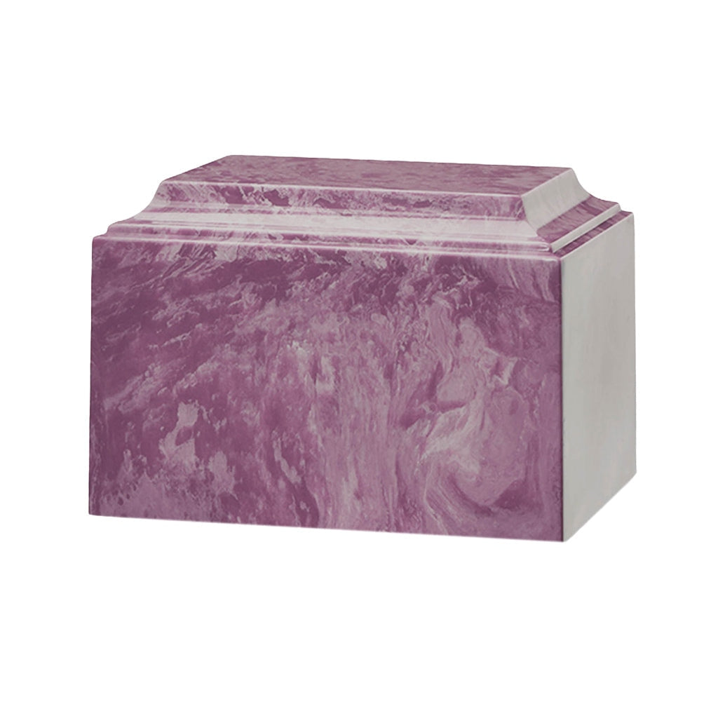 ADULT Cultured Marble Tuscany Urn - Purple