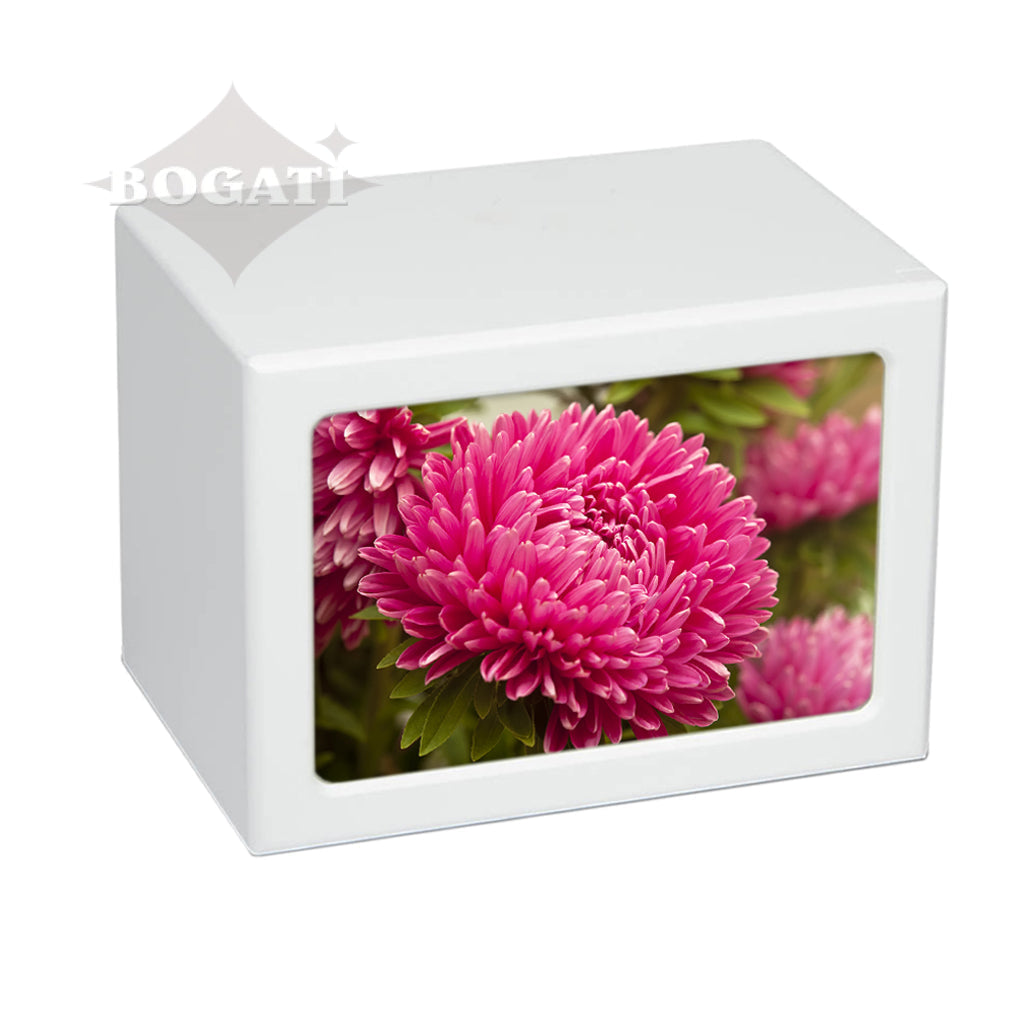 EXTRA LARGE Photo Frame urn PY06 - Pink Flowers