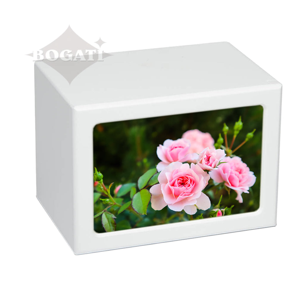 EXTRA LARGE Photo Frame urn PY06 - Pink Flowers