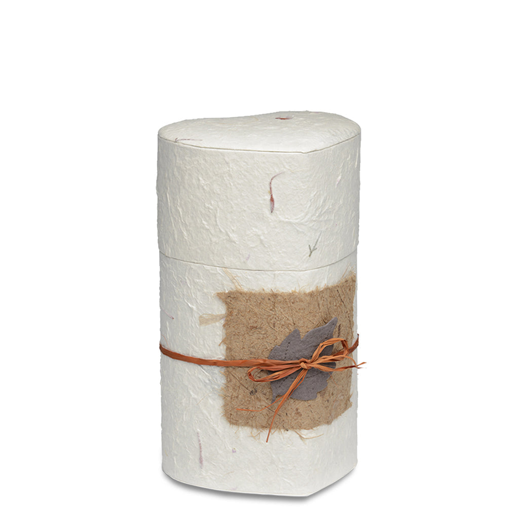 MEDIUM Handcrafted Biodegradable Paper Urn -1040- Natural Heart