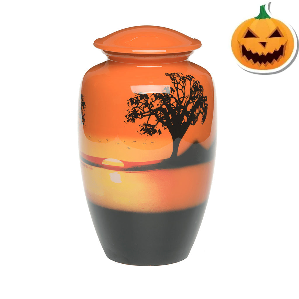 ADULT -Classic Alloy Urn -4010– ORANGE SUNSET