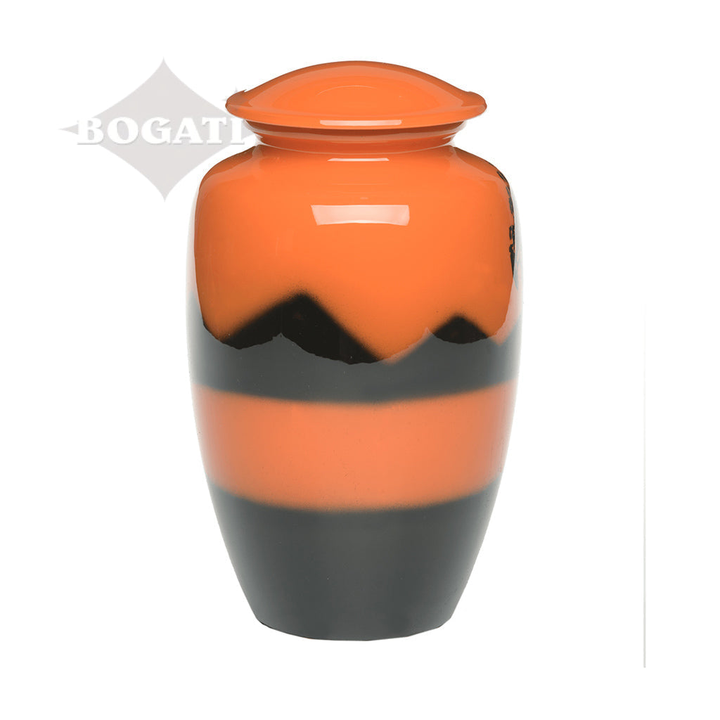 ADULT -Classic Alloy Urn -4010– ORANGE SUNSET