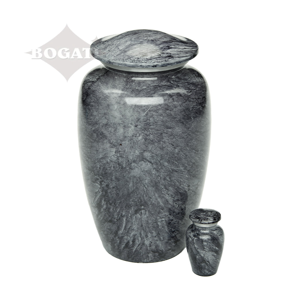 KEEPSAKE Classic Alloy Urn -9009- Black Stone - Pack of 10