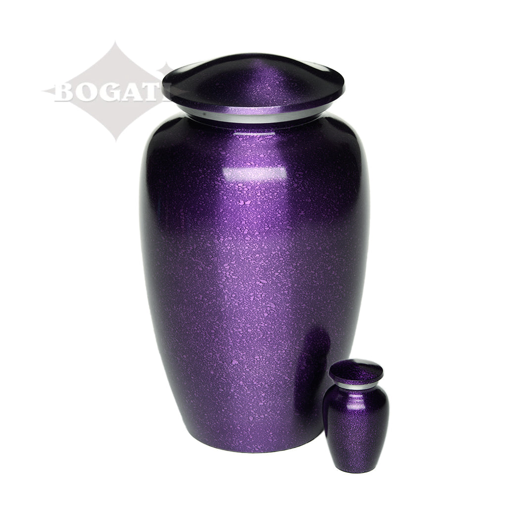 KEEPSAKE Classic Alloy Urn -9015- Speckled Purple - Pack of 10