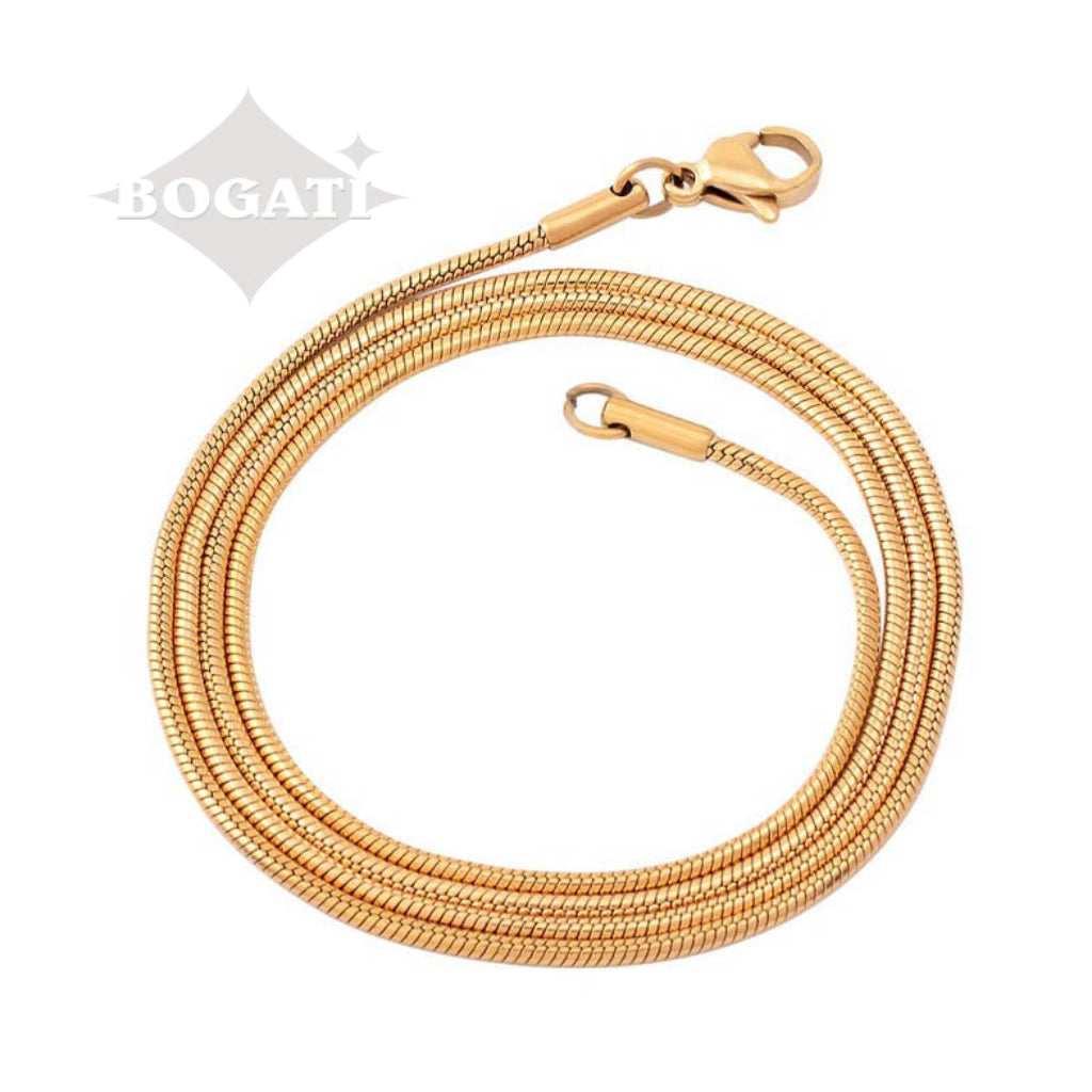 CLEARANCE J-000 - Double Teardrop - Gold-tone - Pendant with Chain