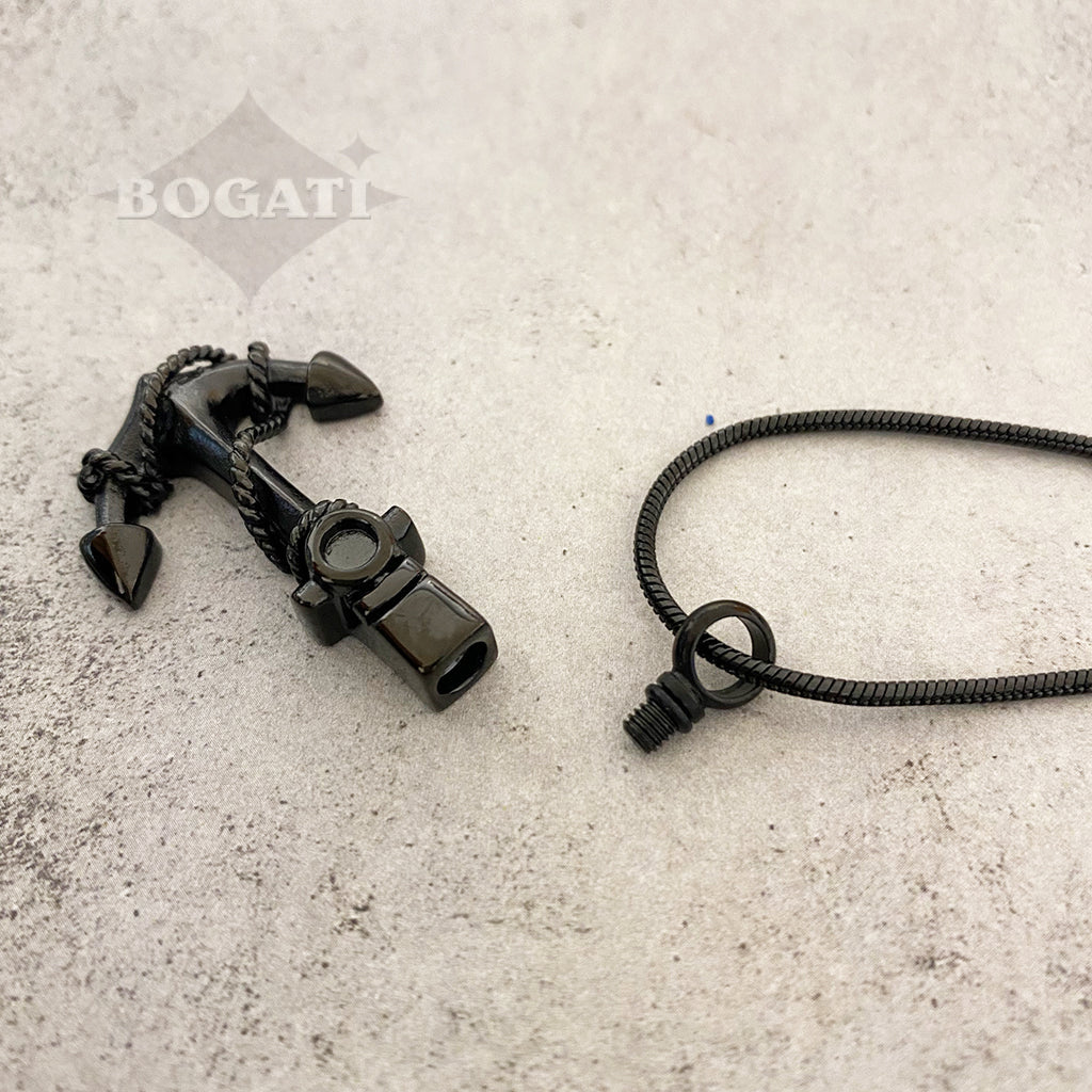 J-167- Anchor - Pendant with Chain