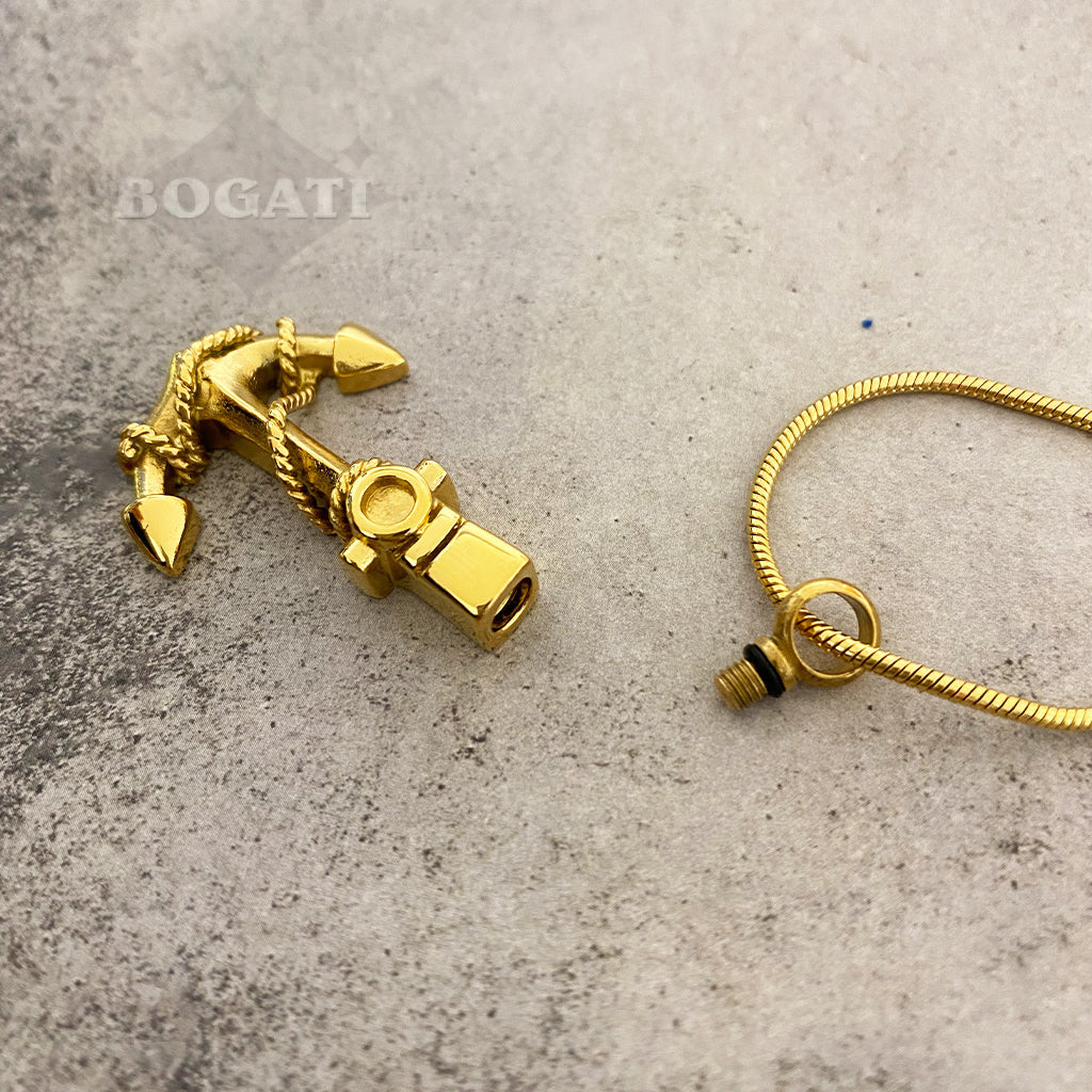J-167- Anchor - Pendant with Chain
