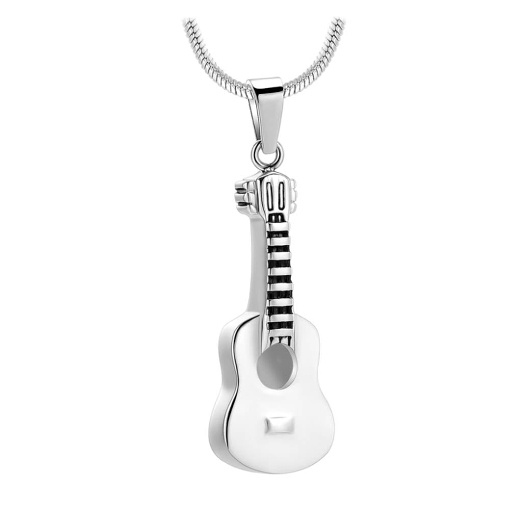 J-190 - Guitar - Silver-tone - Pendant with Chain