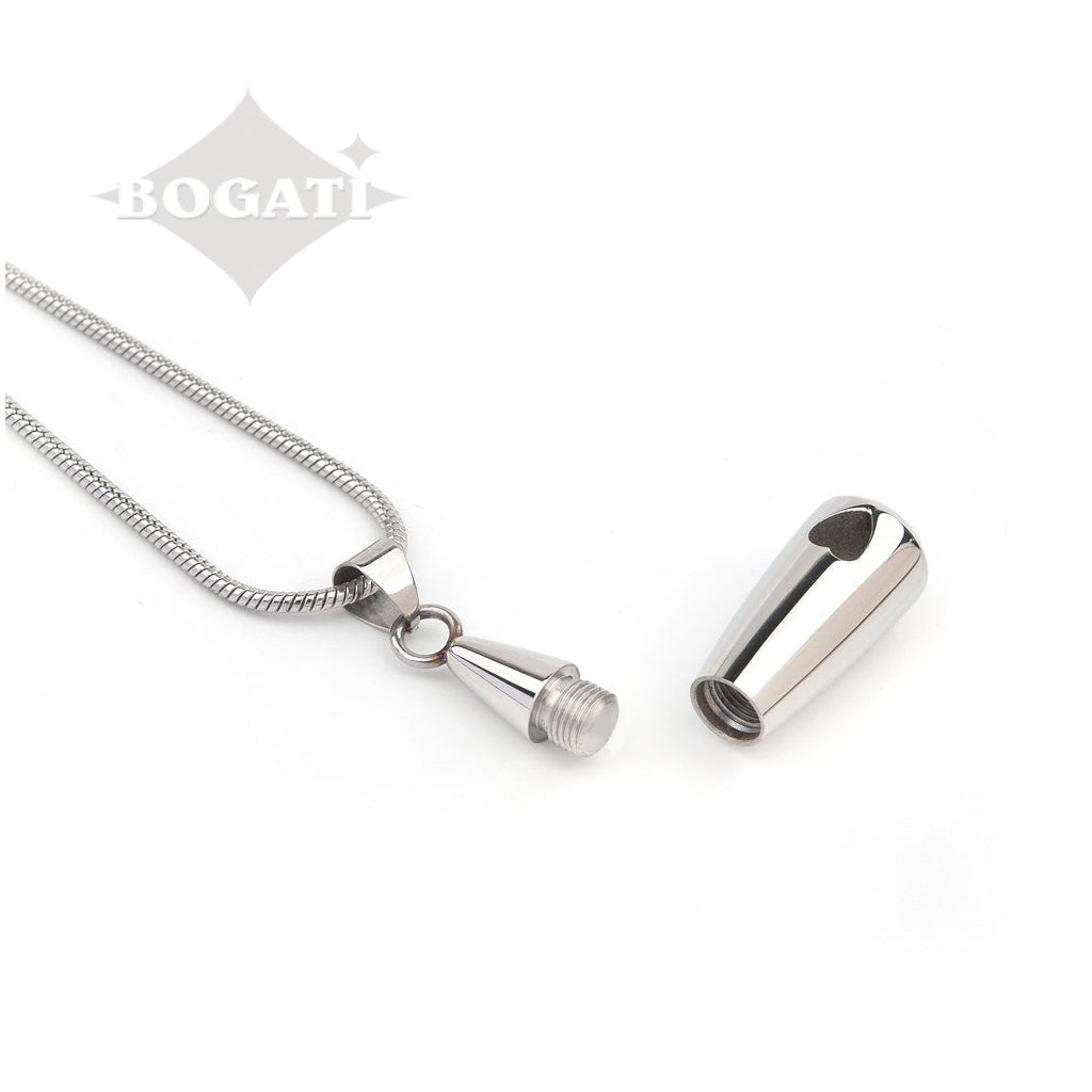 J-793 - Heart Teardrop - Pendant with Chain
