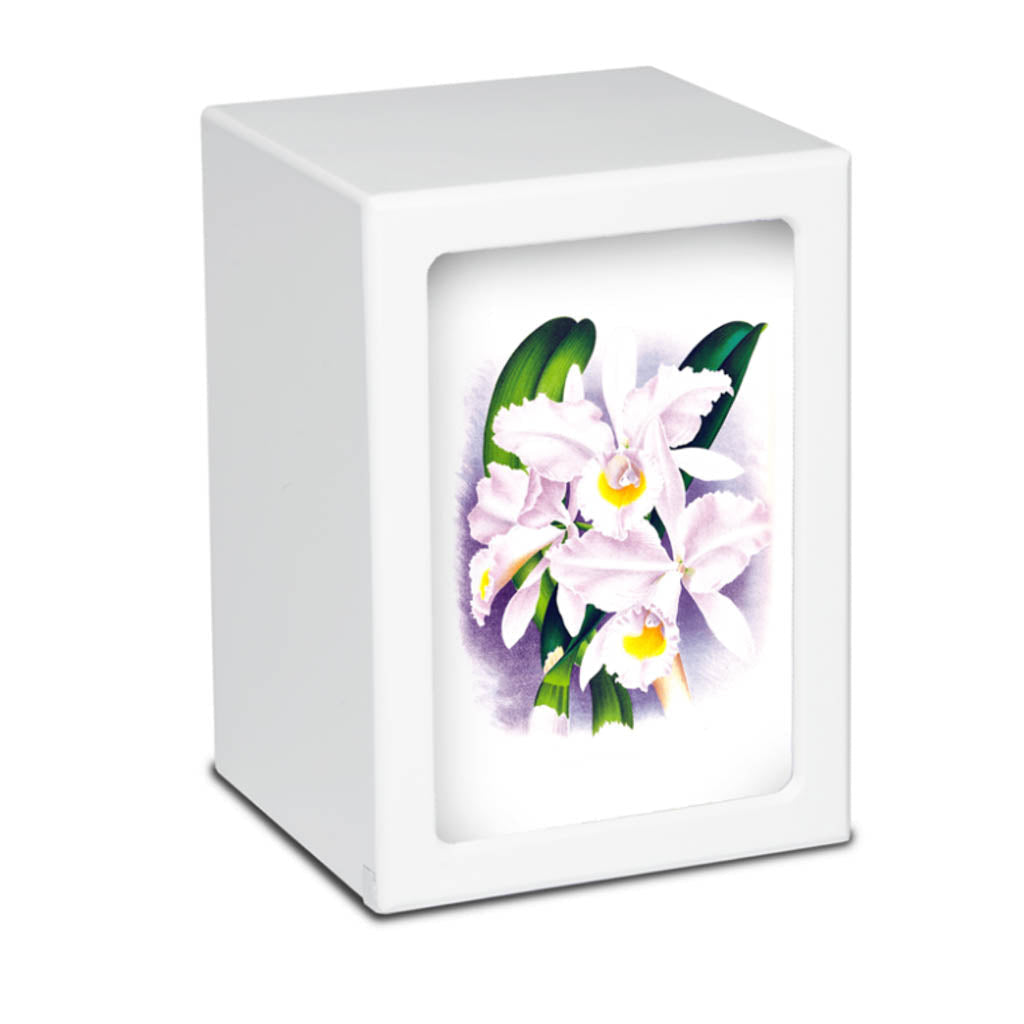 EXTRA LARGE Photo Frame urn PY06 - White Orchids White