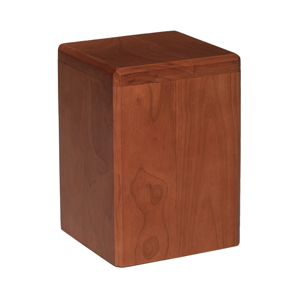 Manufacturer IMPERFECT - ADULT - Rubberwood Vertical Urn -7138- Cinnamon - Case of 4