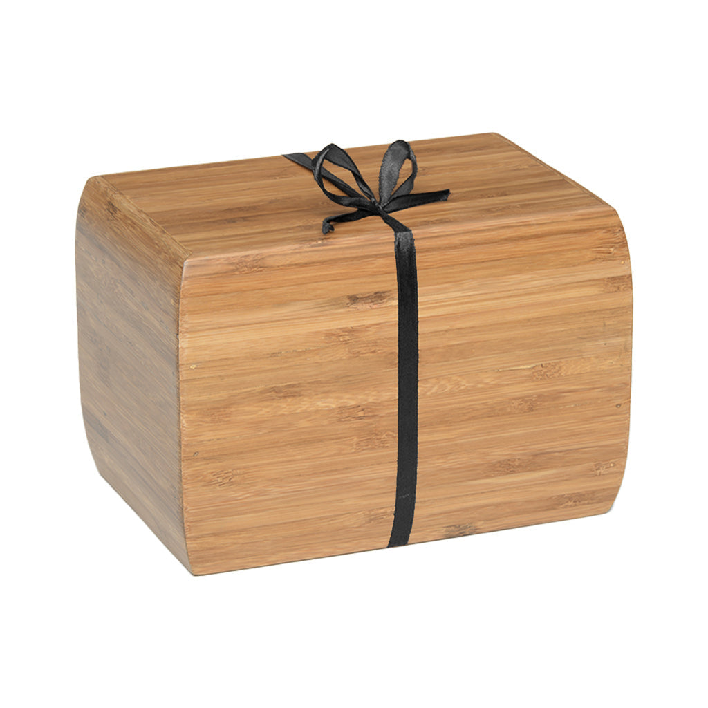 IMPERFECT SELECTION - ADULT - Bamboo Urn - 1024 - Curved edges removable Satin ribbon