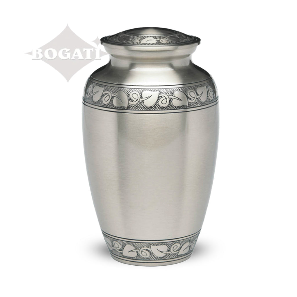 IMPERFECT SELECTION - ADULT - Brass -1400-JAS- Bogati Jasmine© Pewter-tone Double Border Pew