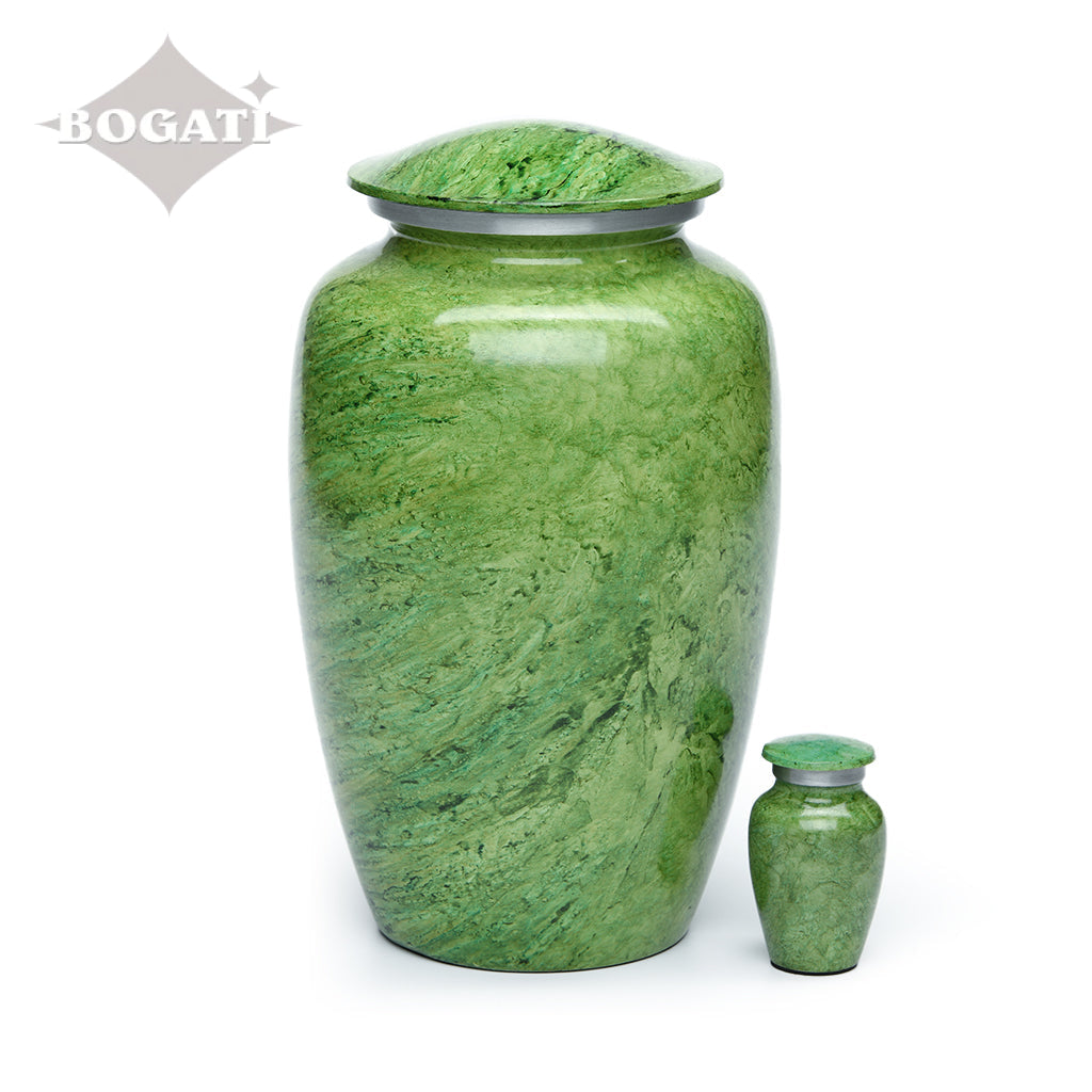 KEEPSAKE -Alloy Urn -Hand Painted Stone-look