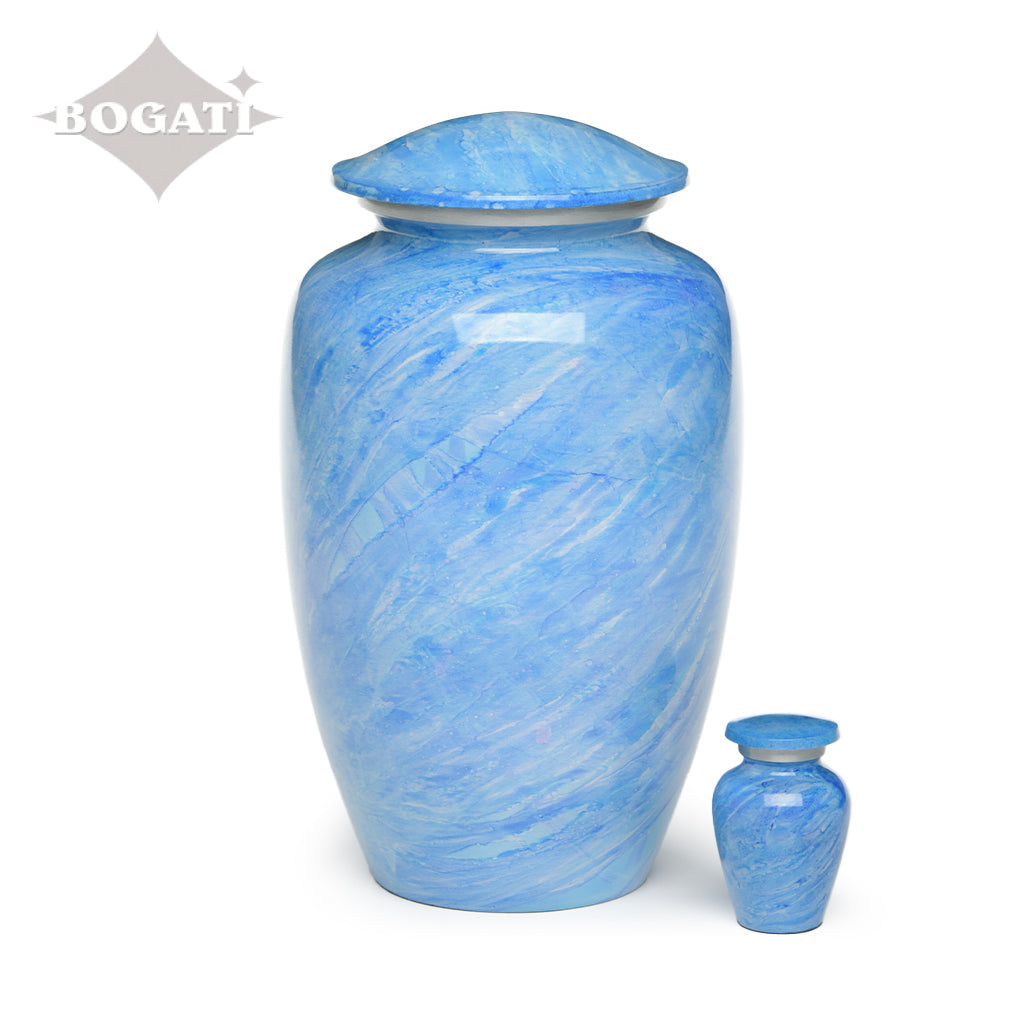 KEEPSAKE -Alloy Urn -Hand Painted Stone-look