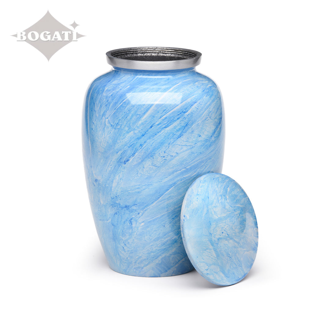 ADULT -Classic Alloy Urn - Hand-painted Stone-look