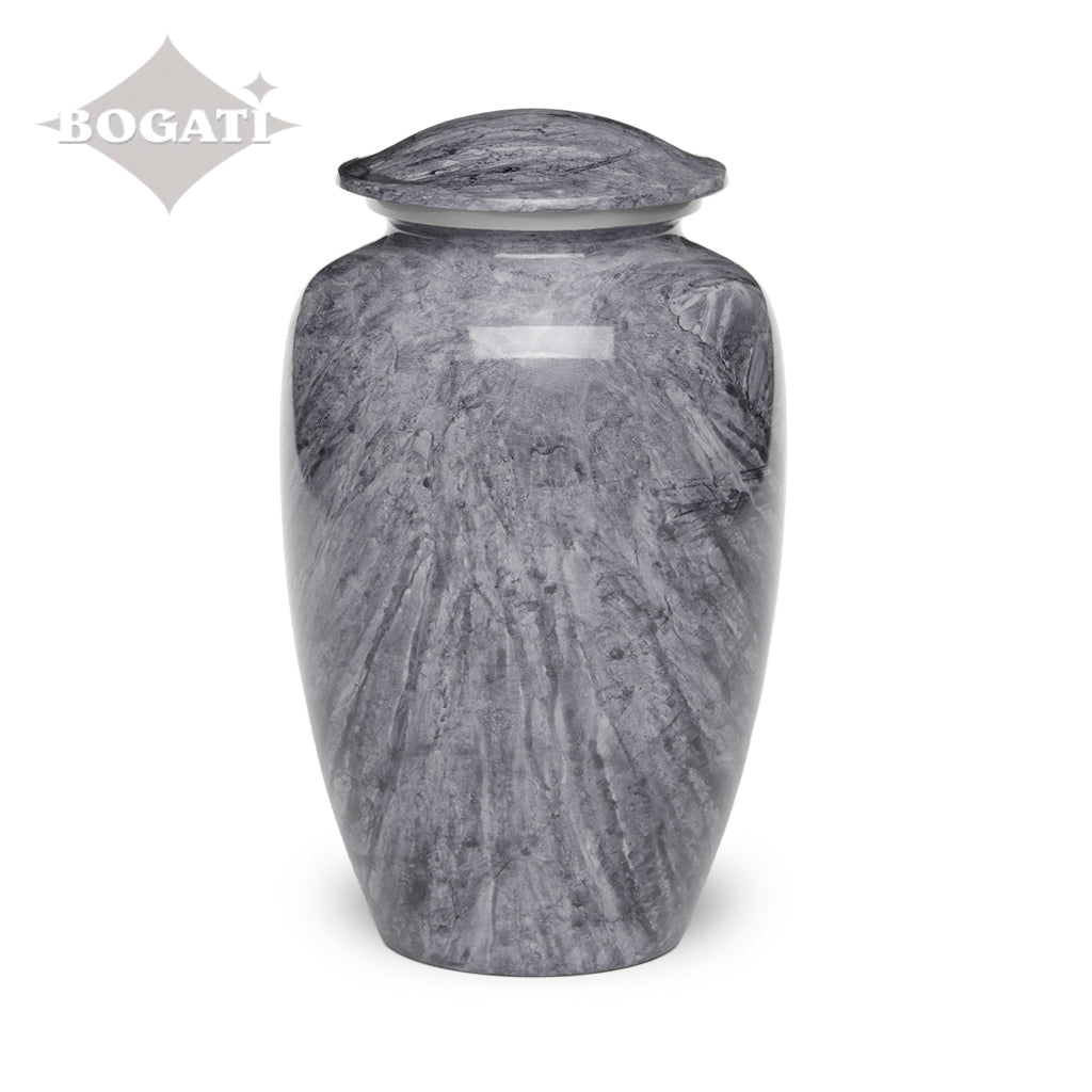 ADULT -Classic Alloy Urn - Hand-painted Stone-look