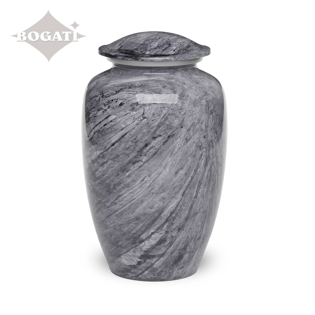 ADULT -Classic Alloy Urn - Hand-painted Stone-look