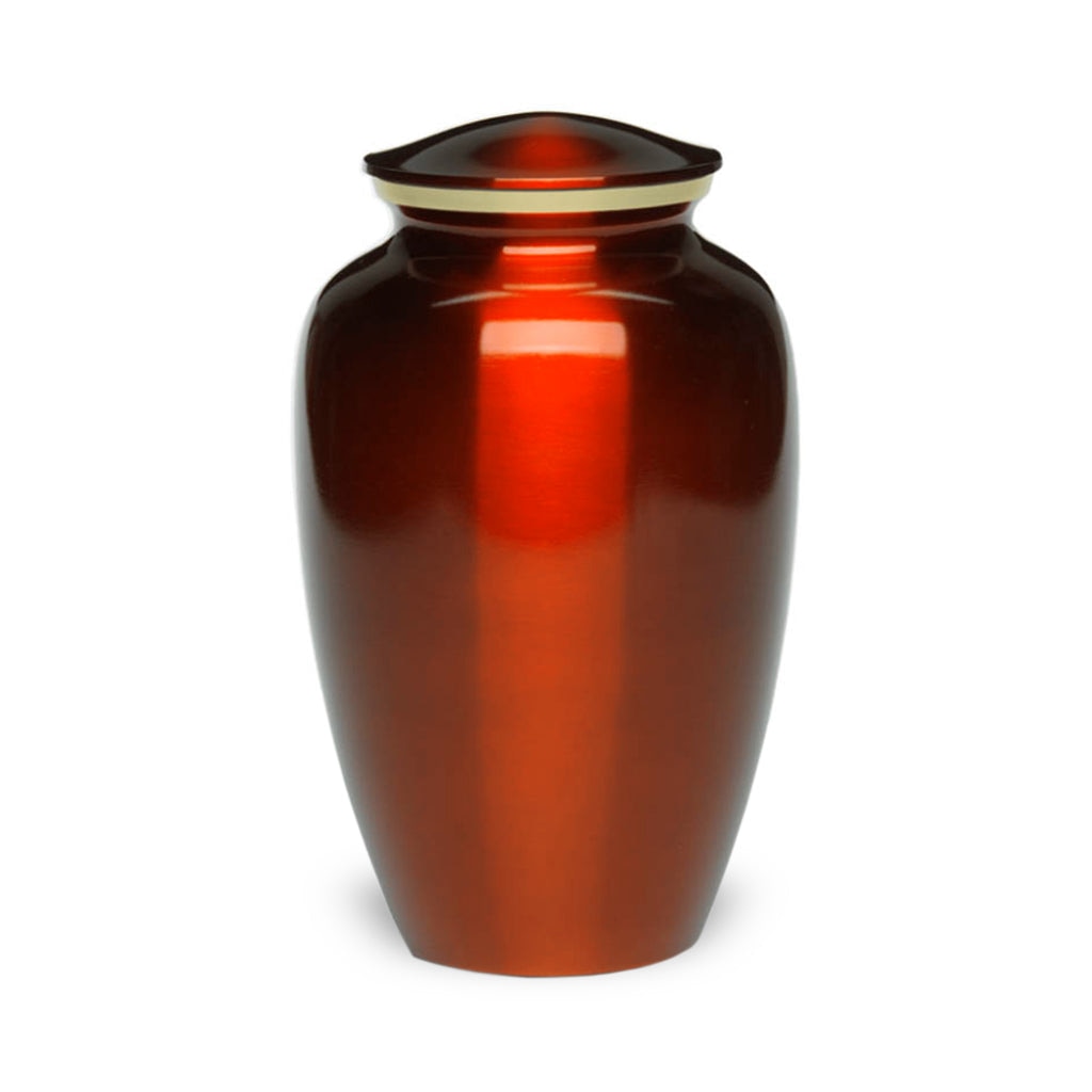 ADULT Classic Brass urn - Color Perfection - High-gloss Red