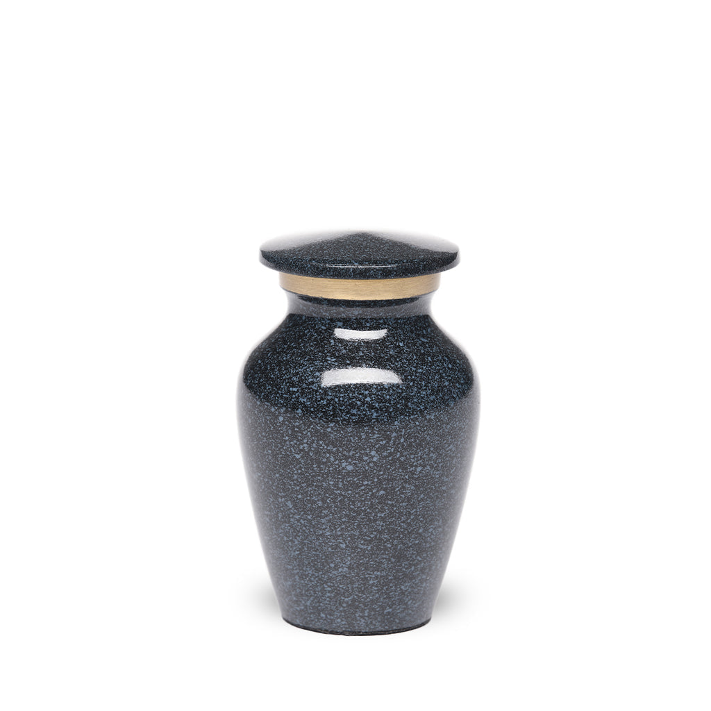 KEEPSAKE Brass urn -1541- Speckled Finish Black Granite
