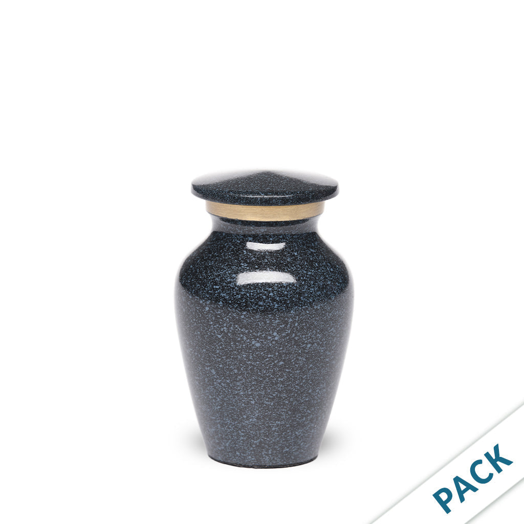 KEEPSAKE Brass urn -1541- Speckled Finish -Pack of 10 Black Granite