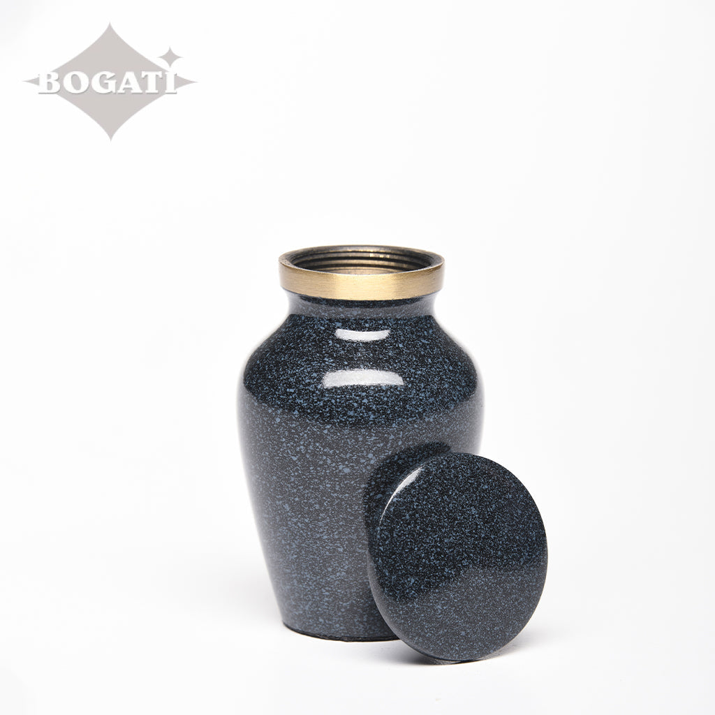 KEEPSAKE Brass urn -1541- Speckled Finish
