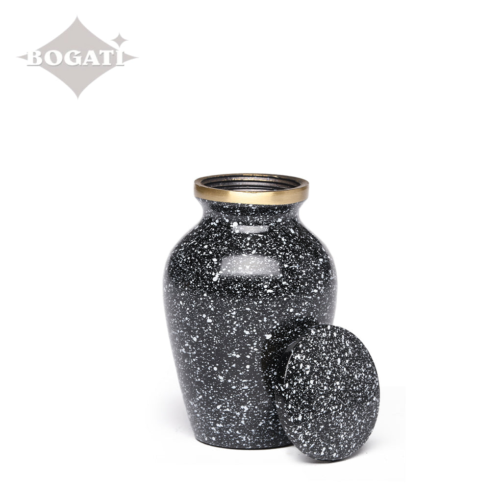 KEEPSAKE Brass urn -1541- Speckled Finish
