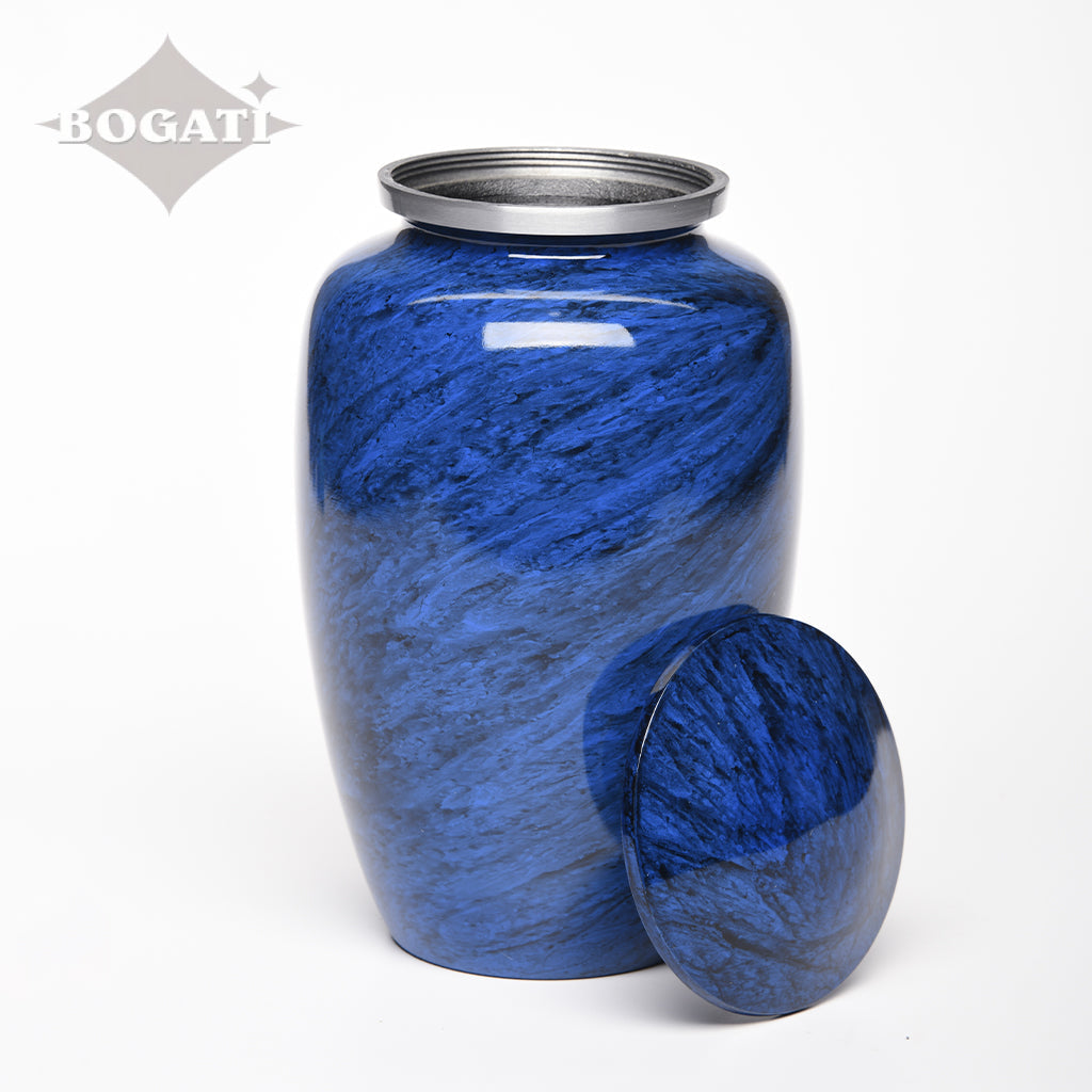 ADULT Classic Alloy urn -1600- Jewel Marbled Stone